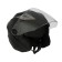 The helmet open with two visors, size XL (60-61), model-BLD-708E, black matte