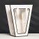 Package-carrier for flowers 18 × 14 × 35 x 28 cm, white with a border
