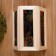 Wooden lampshade "deer" with glass inserts with UV seal, 33x29x16cm