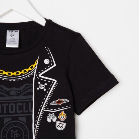 Baby T-shirt KAFTAN "Biker" R.28 (86-92), black-5