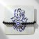 Bracelet-reinforcing "beads" heart, black color