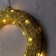 LED figure "Wreath" 30 cm, metal, AAX3 batteries (not in the kit), glow warm white
