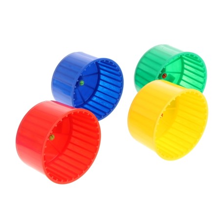 Rodent wheel, plastic, small, d = 12.5 cm, mix of flowers-2