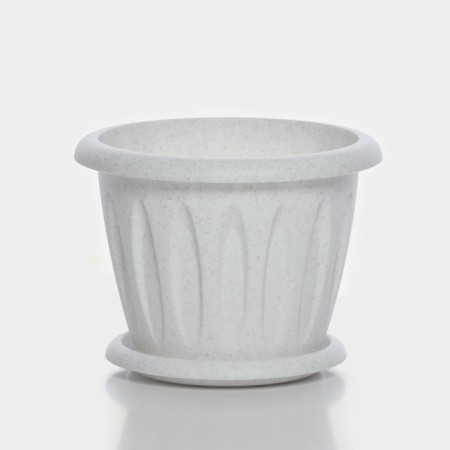 Pot with the pallet "Felicia", 1.8 l, the color is marble-1