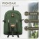 Tourist backpack, 60 l, lightning department, external pocket, green color