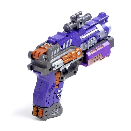 Blaster "Titan", transforms, shoots with soft bullets, purple color-6