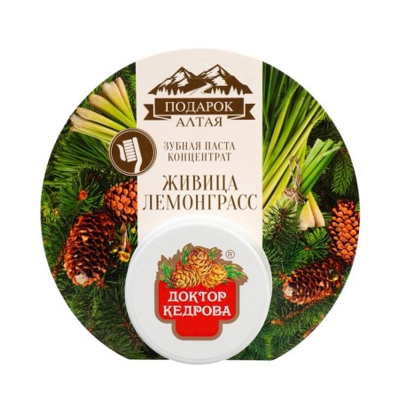 Toothpaste Zhivitsa with lemongrass Dr. Kedrova, 35 grams