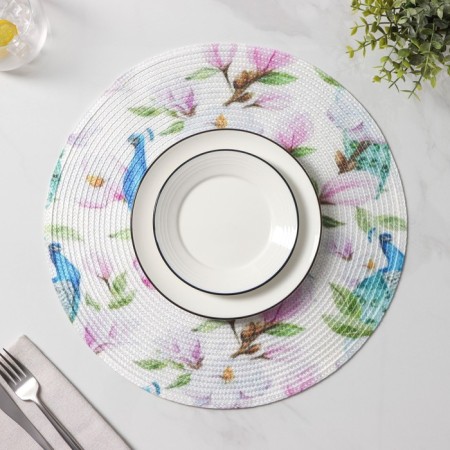Serving share "Paulo", d = 38 cm, white color-3