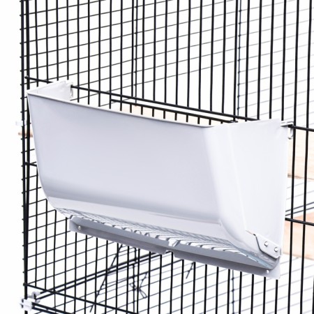 Cage for chinchilla "Pijon" No. 10, collapsible, 58 x 40 x 88, turquoise-10