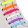 A set of shoes for shoes, 6 pcs, silicone, flat, multi -sized, 7 mm, 7.5 cm, “Rainbow” color