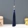 Textile suspension, metal "Butterfly" dark blue 1x1.2x16.5 cm