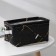 Storage basket with handles of the shade "Marble", 23 × 16 × 12 cm, black color