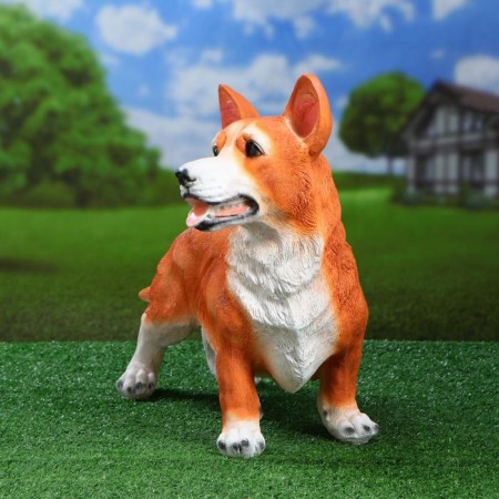 Garden figure "Corgi dog" 21x47x42cm-1