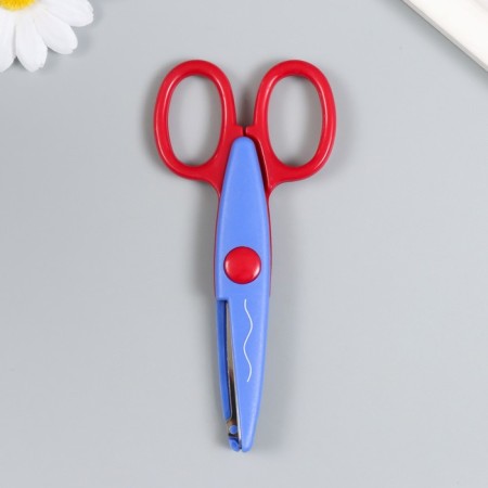 Pythagoras scissors, 135 mm, curly blade, assorted-1