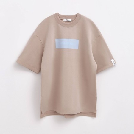 Female T -shirt, size XS, beige color-3
