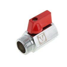 Кран шаровой Valtec MINI, 1/2" внутренняя/наружная, хромированный