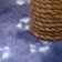 Clog for kittens double, 30 x 20 x 34 cm, jute, gray with paws