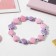 Bracelet Children's "chosen" shell, color pink-violet