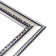 Photo frame Plastic "Mira" 20x20 cm silver (plastic screen)