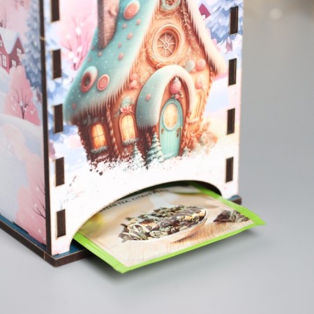 New Year's tea house "with the coming" 20x10.5x10 cm-3