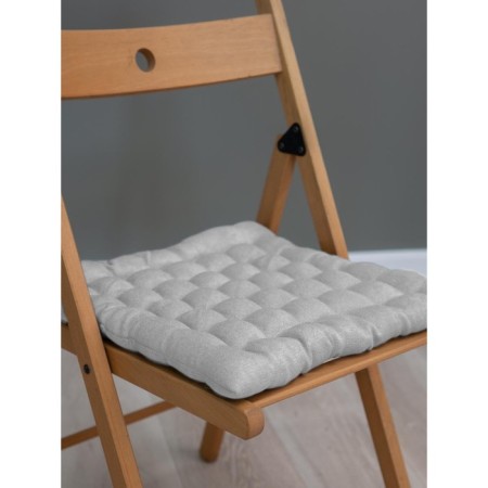 Siddle with buckwheat luster, size 43x43 cm, canvas, velor, color gray color-1