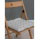 Siddle with buckwheat luster, size 43x43 cm, canvas, velor, color gray color