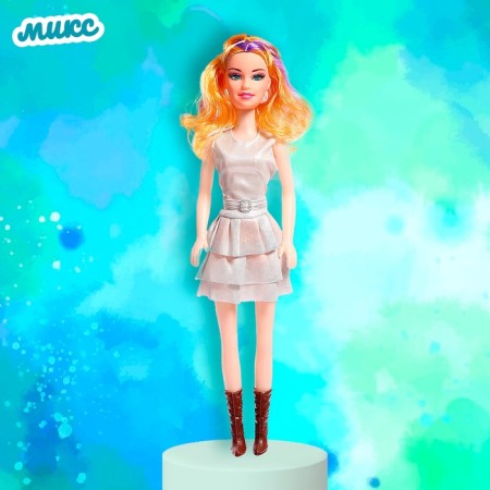 Doll "Natasha" in a dress, height 41 cm, mix-4