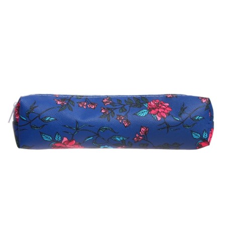 School Penal on the zipper "Flowers", mix-1