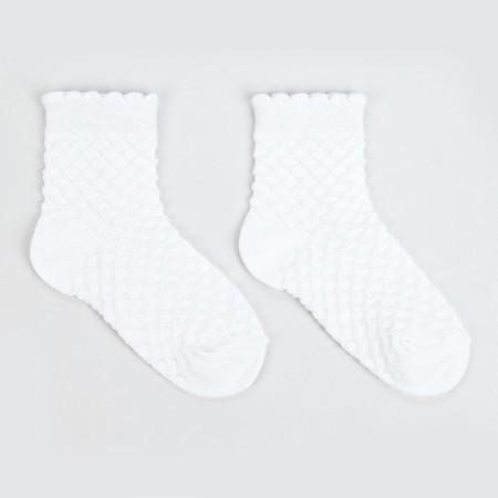 Children's socks, white color, river 12-14-1