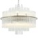 Suspended chandelier Eclipse 13xg9 LED 5W, size 60x60x63-150 cm, color nickel