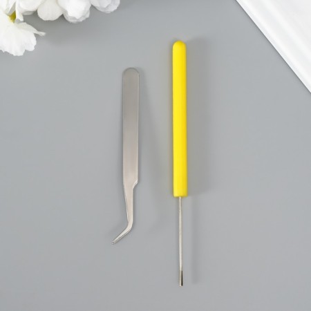A set of quilling tools (170 half..0.0.5 cm, glue, needles, ruler, tweezers, in.D./sq.) 21x30cm-10