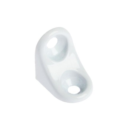 Regional holder for wooden shelves, 14x18mm, white glossy