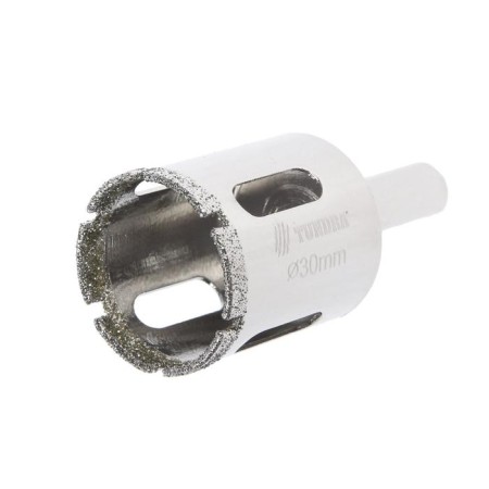 Diamond drill on glass and ceramics of the tundra, trihedral shank, 30 x 65 mm
