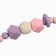 Holder for the nipple - dummy "ring", wooden, pink color