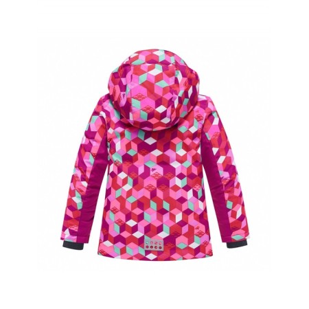 Ski costume for a girl, height 140 cm, raspberry color-2