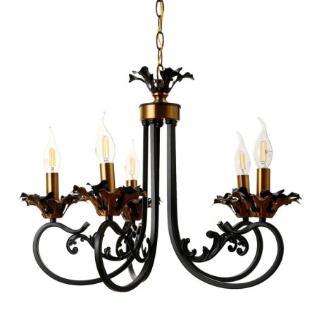 Madfi chandelier 5he14 40W black and gold 55x70x55 cm Bayerlux-4