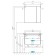 Aquaton Aston Wardrobe, 70 cm, white color