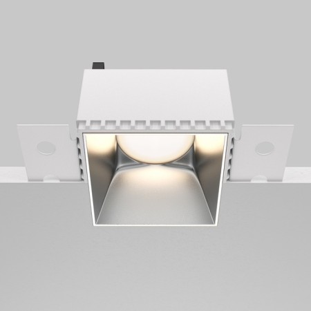 Building lamp Technical DL051-01-GU10-SQ-WS, GU10, 1x20 W, 130x75x55 mm, matte silver-3