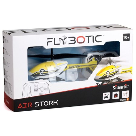 A helicopter on the Flybotic Air Stork radio control, two -channel, yellow color-2
