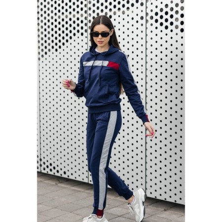 Female ishomine is a suit, size 50, dark blue color-5
