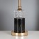 Table lamp "RAMAR" 1x40W E27+backlight, black/gold 27x27x48cm