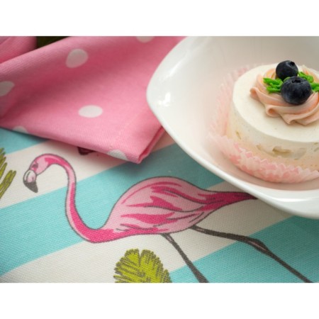 Dining Flamingo table, size 40x140 cm, pink color-1
