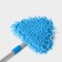 Workshop with a telescopic metal handle of a dilan, 14 × 16 × 54 (86) cm, rotary head, microfiber, blue color