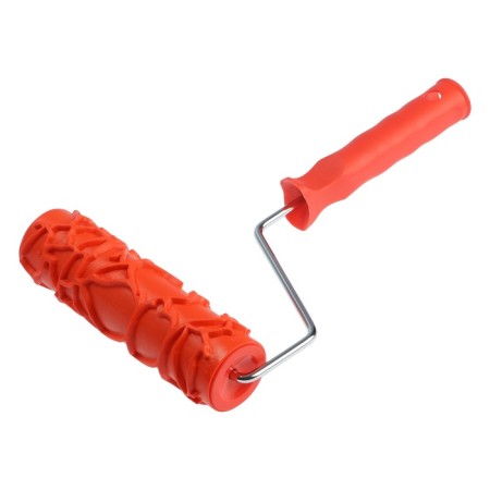 Decorative tundra roller, rubber, "kracla", handle d = 6 mm, 180 mm