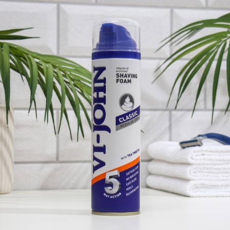 Shaving foam VI-JOHN Classic, for ordinary skin, 200 ml