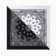 Women's scarf, white/black color, size 53-53