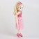 Soft toy "Doll" in a pink dress, 35 cm
