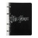 Notebook A5, 100 sheets in a cage, on 4 rings, "on style" (exclusive), cover coated cardboard, glossy lamination, embossing foil, block 60 g/m2