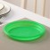 Disposable dessert plate, d = 16.5 cm, green color