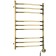 Domoterm electric heated towel rail "Laura", 500 x 700 mm, 9 crossbars, right, bronze